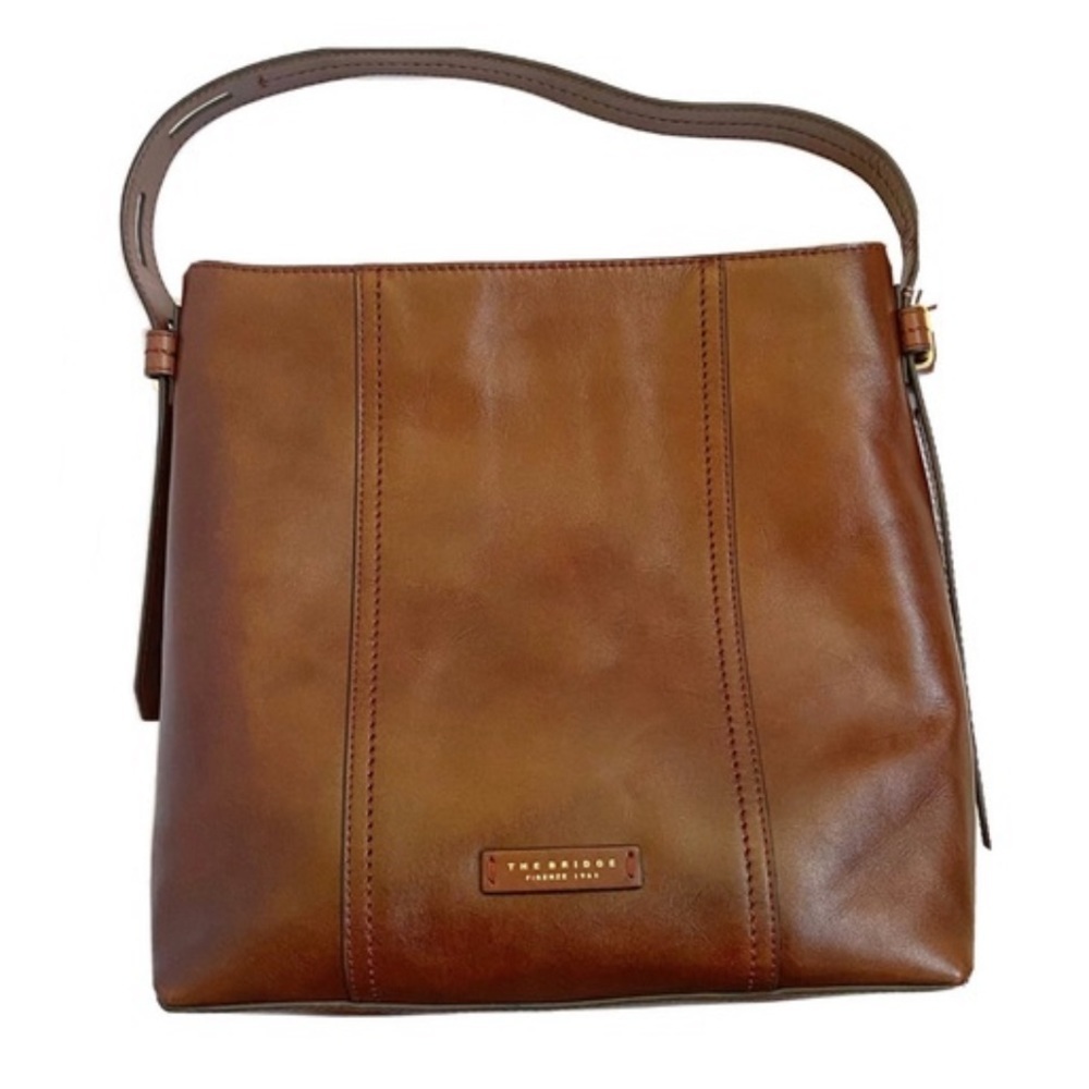 The Bridge Firenze brown leather shoulder bag